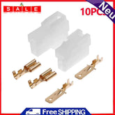 10 T-Sets Type DC Power Supply Socket Connector For VHF/UHF Kenwood ICOM Yaesu